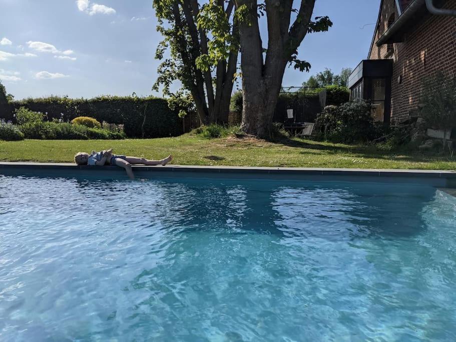 Ferme De Caractere Avec Piscine Et Cheminee Βίλα Sainghin-en-Mélantois Εξωτερικό φωτογραφία
