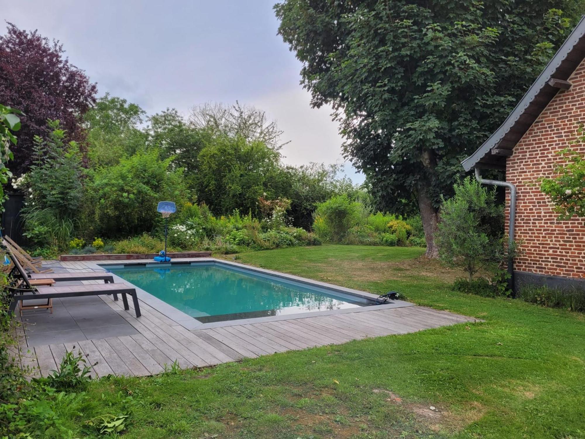 Ferme De Caractere Avec Piscine Et Cheminee Βίλα Sainghin-en-Mélantois Δωμάτιο φωτογραφία